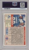Barry Sanders from the 1989 Pro Set set graded by PSA and given an overall grade of 10.