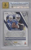 Michael Pittman Jr. from the 2023 Panini Phoenix set featuring a Pink parallel graded by Beckett and given an overall grade of 9.