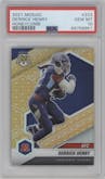 Derrick Henry from the 2021 Panini Mosaic set featuring a Honeycomb parallel graded by PSA and given an overall grade of 10.