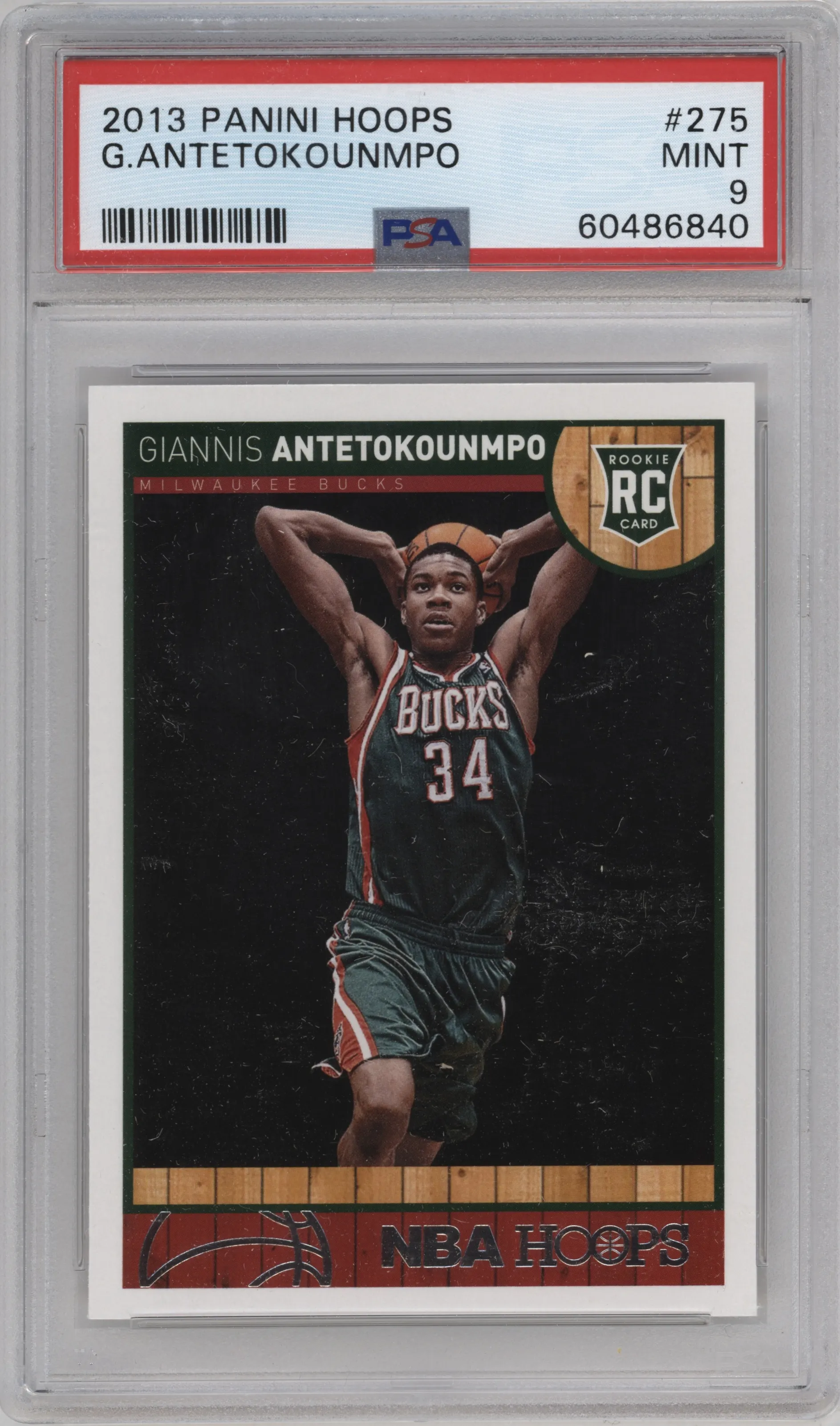 2013 Panini NBA Hoops Giannis Antetokounmpo #275 PSA 9