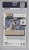 Chris Olave from the 2022 Panini Donruss Optic set featuring a Electricity  parallel graded by PSA and given an overall grade of 9.