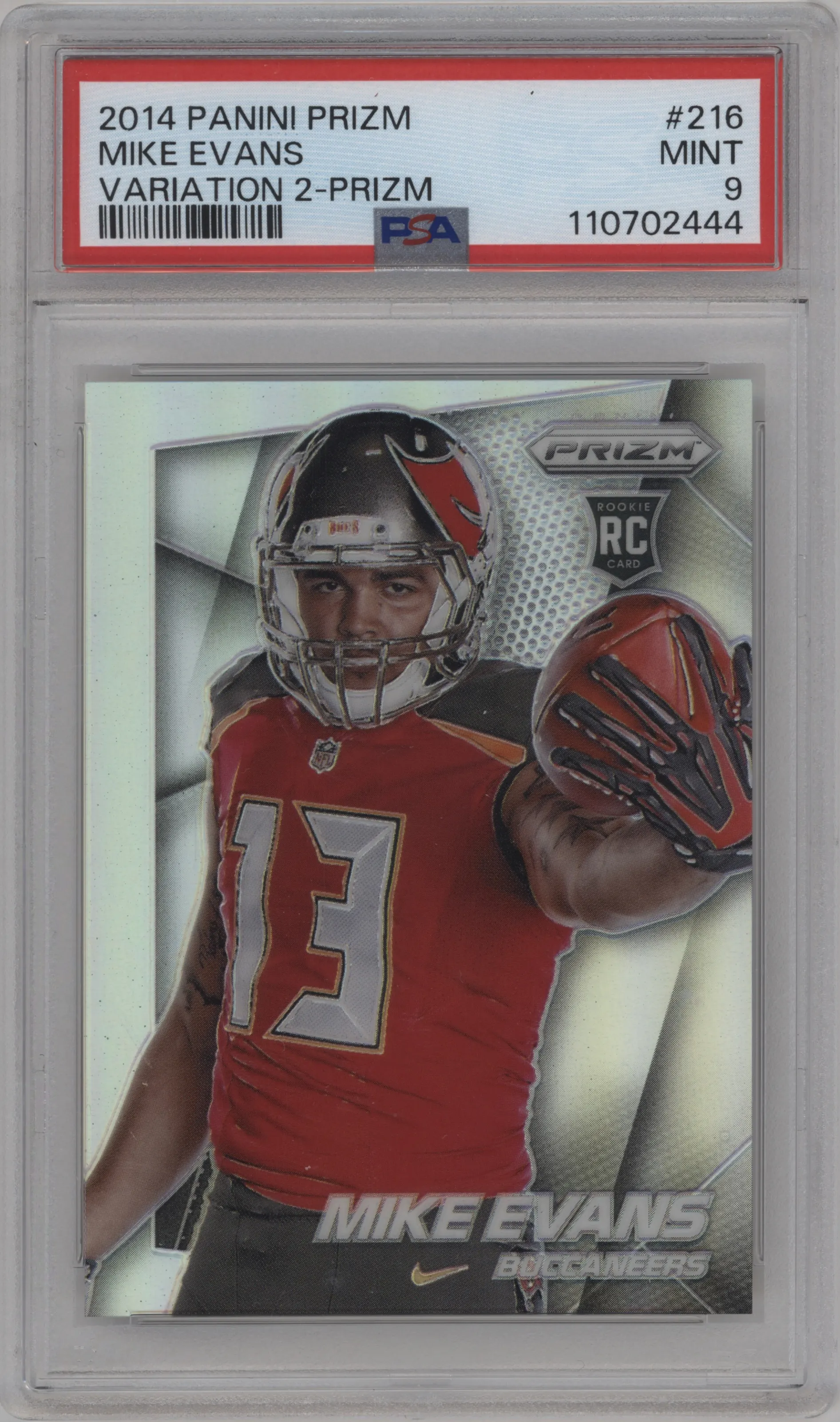 2014 Panini Prizm Rke.Var. Mike Evans PSA 9