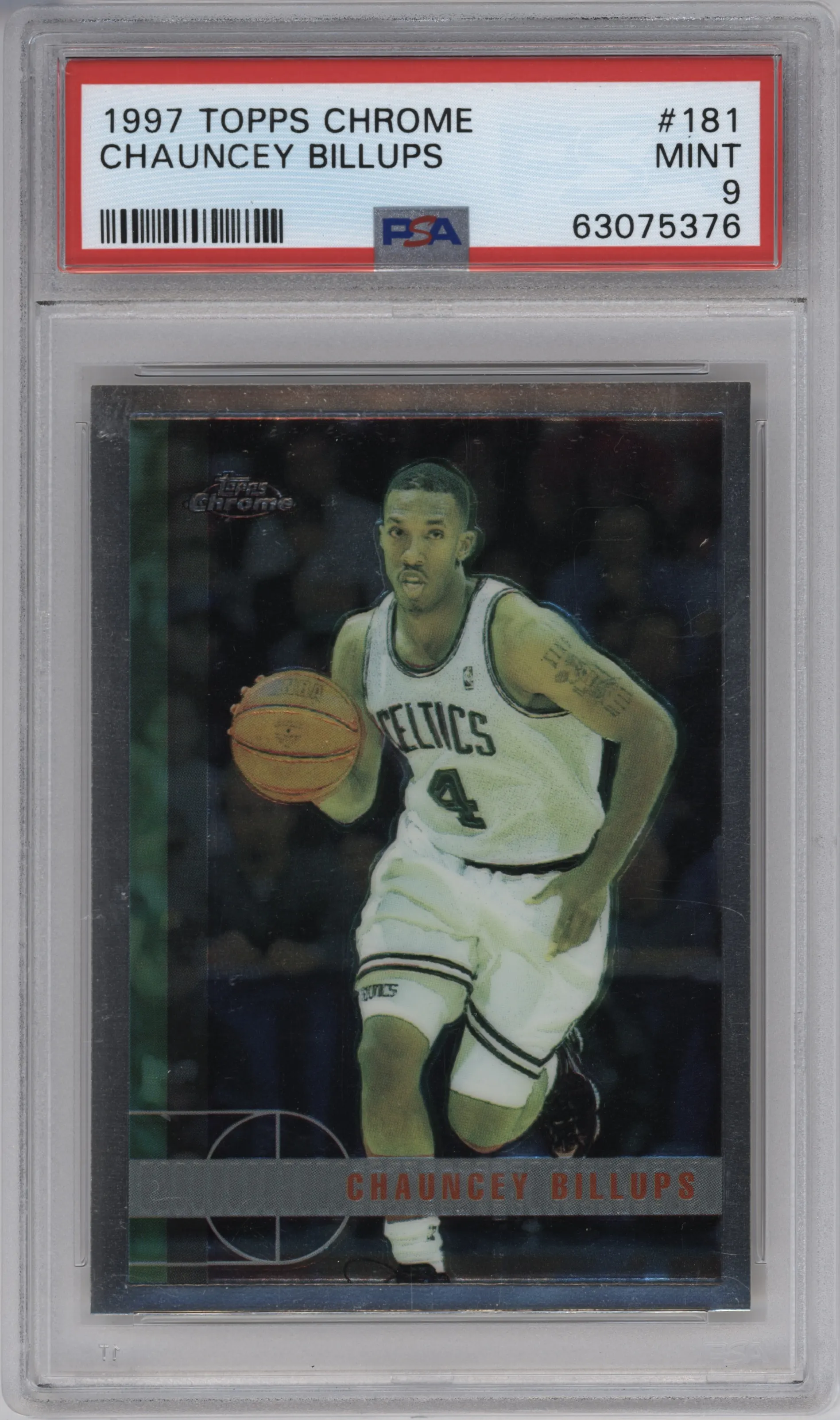 1997 Topps Chrome Chauncey Billups #181 PSA 9