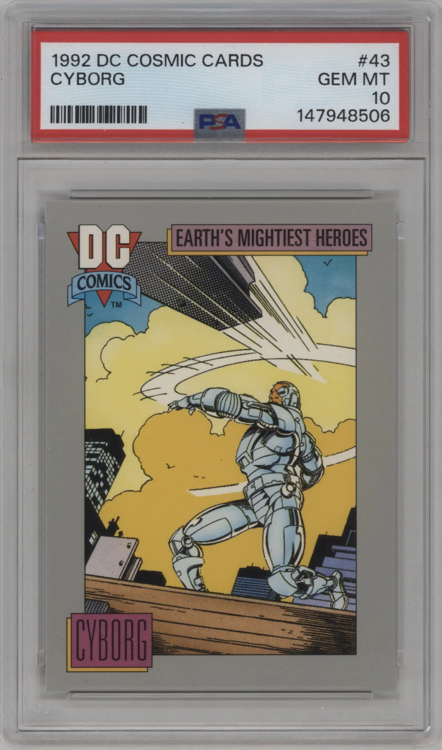 1992 Impel DC Cosmic Cyborg PSA 10