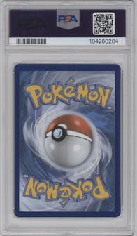 Golurk V from the 2021 Pokemon SWSH set graded by PSA and given an overall grade of 10.