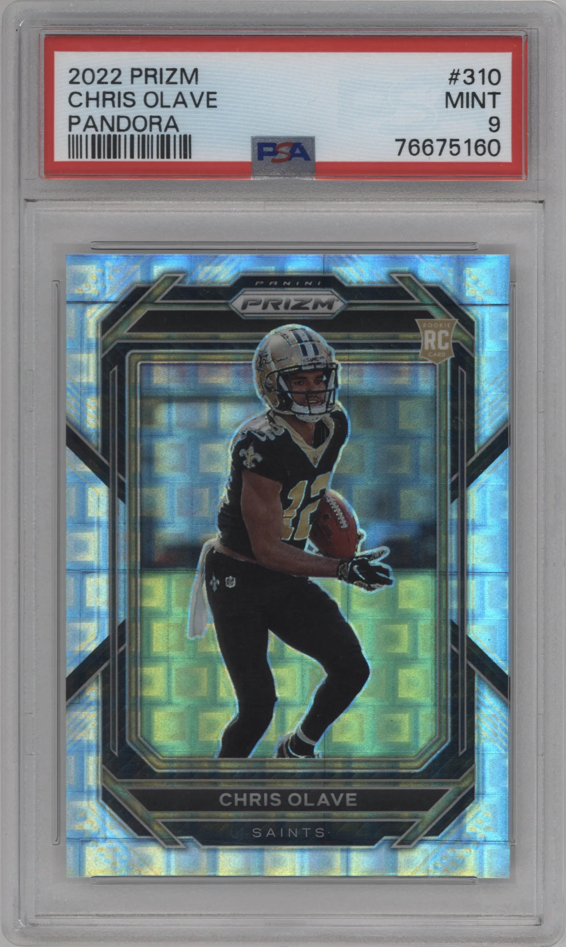 2022 Panini Prizm Chris Olave Pandora #310 PSA 9