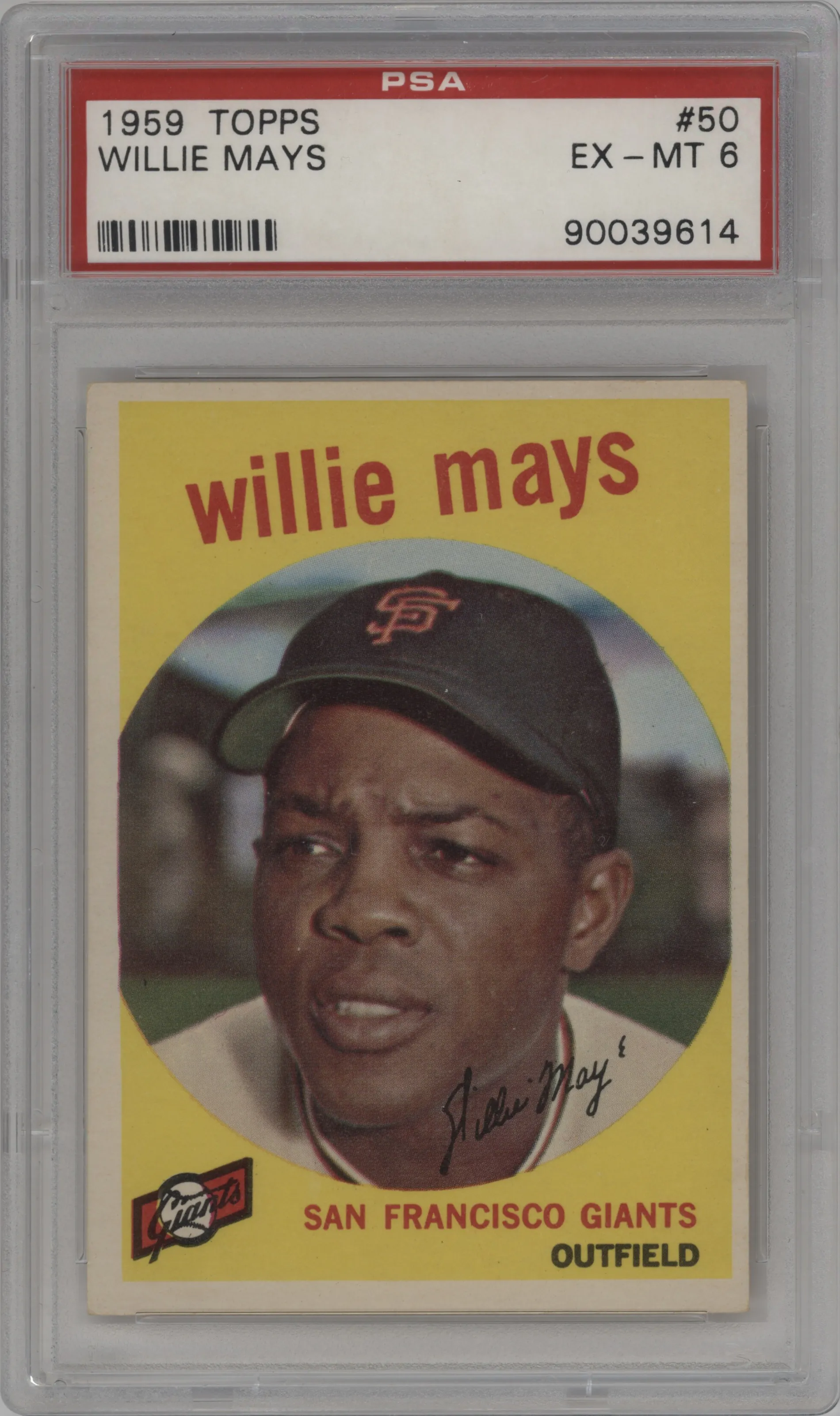 1959 Topps Willie Mays #50 PSA 6