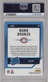 Rome Odunze from the 2024 Donruss set graded by PSA and given an overall grade of 9.