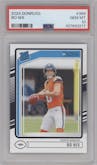 Bo Nix from the 2024 Donruss set graded by PSA and given an overall grade of 10.