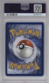 Eevee from the 2025 Pokemon SV set featuring a Prismatic Evolutions Elite Trainer Box parallel graded by PSA and given an overall grade of 9.