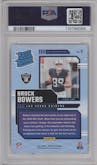 Brock Bowers from the 2024 Donruss set graded by PSA and given an overall grade of 10.
