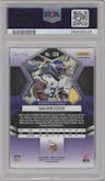 Dalvin Cook from the 2022 Panini Mosaic set featuring a No Huddle Gold parallel graded by PSA and given an overall grade of 9.