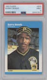 Barry Bonds from the 1987 Fleer set graded by PSA and given an overall grade of 9.