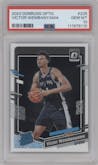 Victor Wembanyama from the 2023-24 Donruss Optic set graded by PSA and given an overall grade of 10.