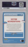 Victor Wembanyama from the 2023-24 Donruss Optic set graded by PSA and given an overall grade of 10.