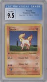 Ponyta from the 1999 Pokemon set graded by CSG and given an overall grade of 9.5.
