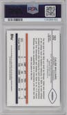 Caleb Williams from the 2024 Topps Chrome set featuring a Sepia Refractor parallel graded by PSA and given an overall grade of 9.