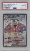 Charizard ex from the 2023 Pokemon SV set graded by PSA and given an overall grade of 10.