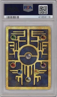 Ancient Mew from the 2000 Pokemon set graded by PSA and given an overall grade of 9.