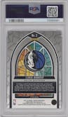 Luka Doncic from the 2021-22 Panini Mosaic  set graded by PSA and given an overall grade of 10.