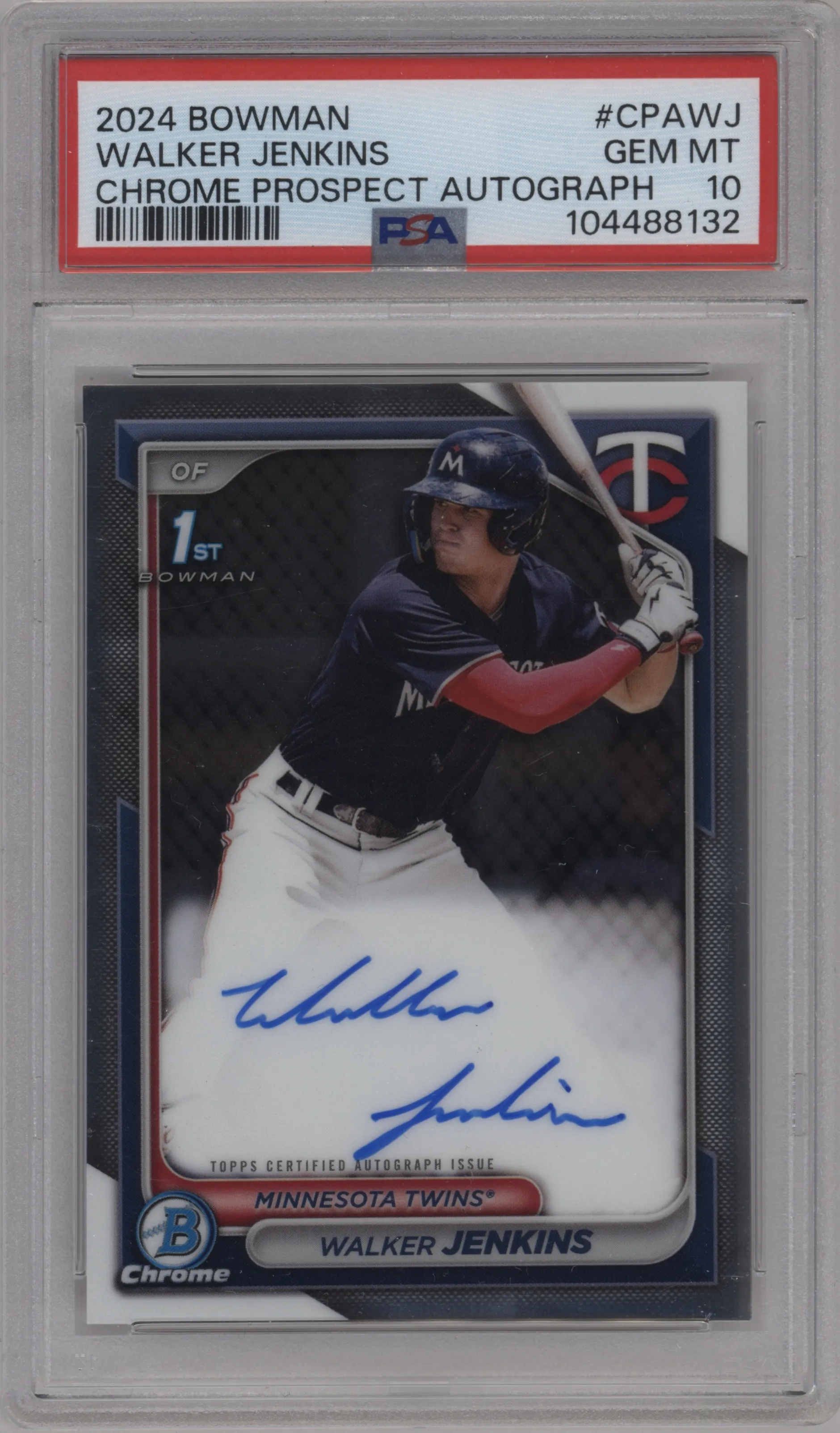 2024 Bowman Chr.Pros.Auto Walker Jenkins #CPA-WJ PSA 10