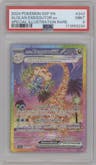 Alolan Exeggutor ex from the 2024 Pokemon SV set graded by PSA and given an overall grade of 9.
