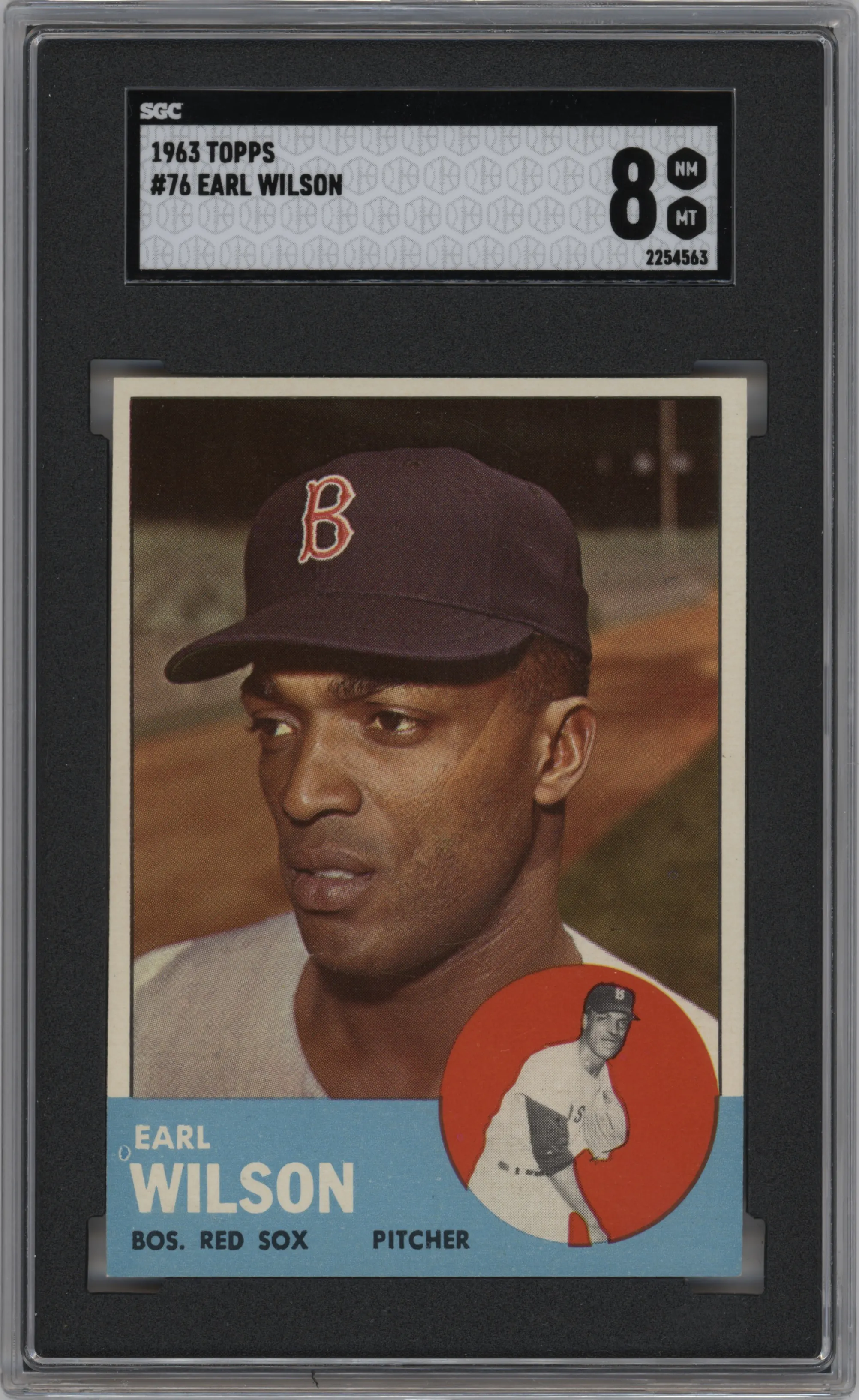 1963 Topps Earl Wilson SGC 8
