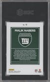 Malik Nabers  from the 2024 Donruss set graded by SGC and given an overall grade of 10.