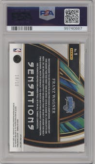 Franz Wagner from the 2023-24 Panini Select  set featuring a Gold Prizm parallel graded by PSA and given an overall grade of 10.