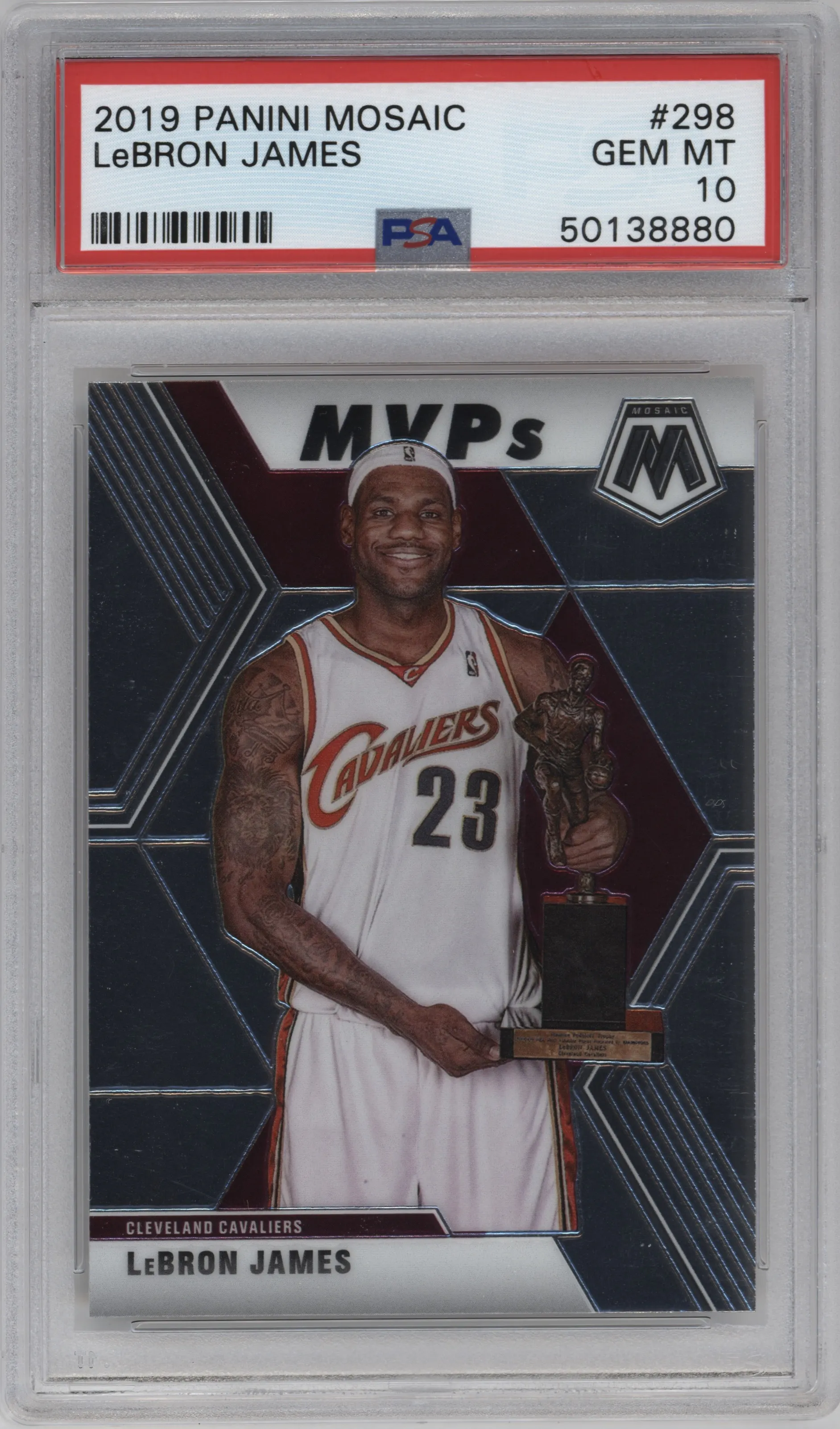 2019 Panini Mosaic LeBron James #298 PSA 10