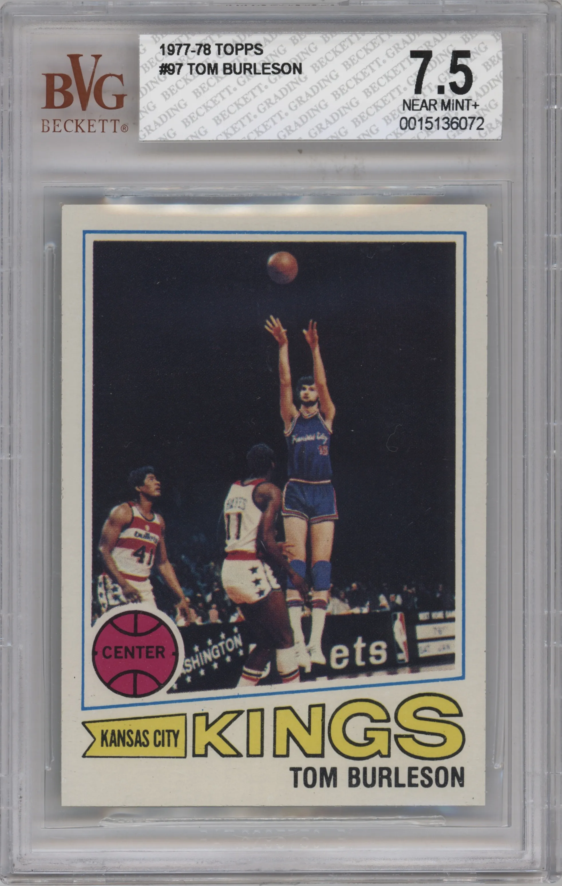 1977 Topps Tom Burleson #97 BGS 7.5