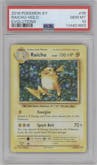 Raichu from the 2016 Pokemon XY set graded by PSA and given an overall grade of 10.
