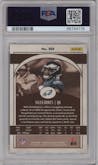Jalen Hurts from the 2020 Panini Chronicles set graded by PSA and given an overall grade of 10.