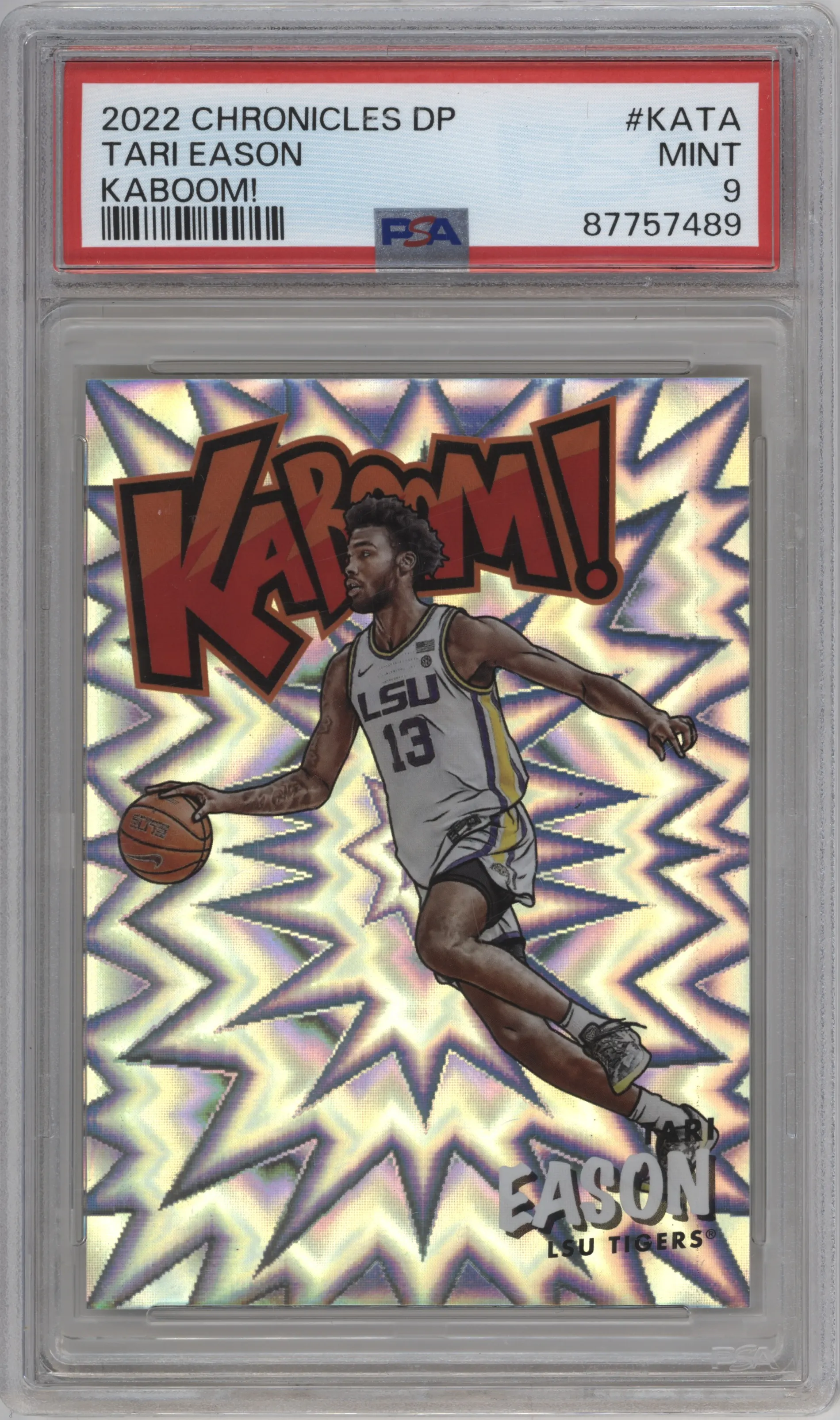 2022 Panini Chronicles Draft Picks Kaboom! Tari Eason #KA-TA PSA 9
