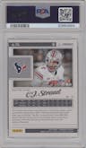 C.J. Stroud from the 2023 Panini Luminance set featuring a Gold parallel graded by PSA and given an overall grade of 10.
