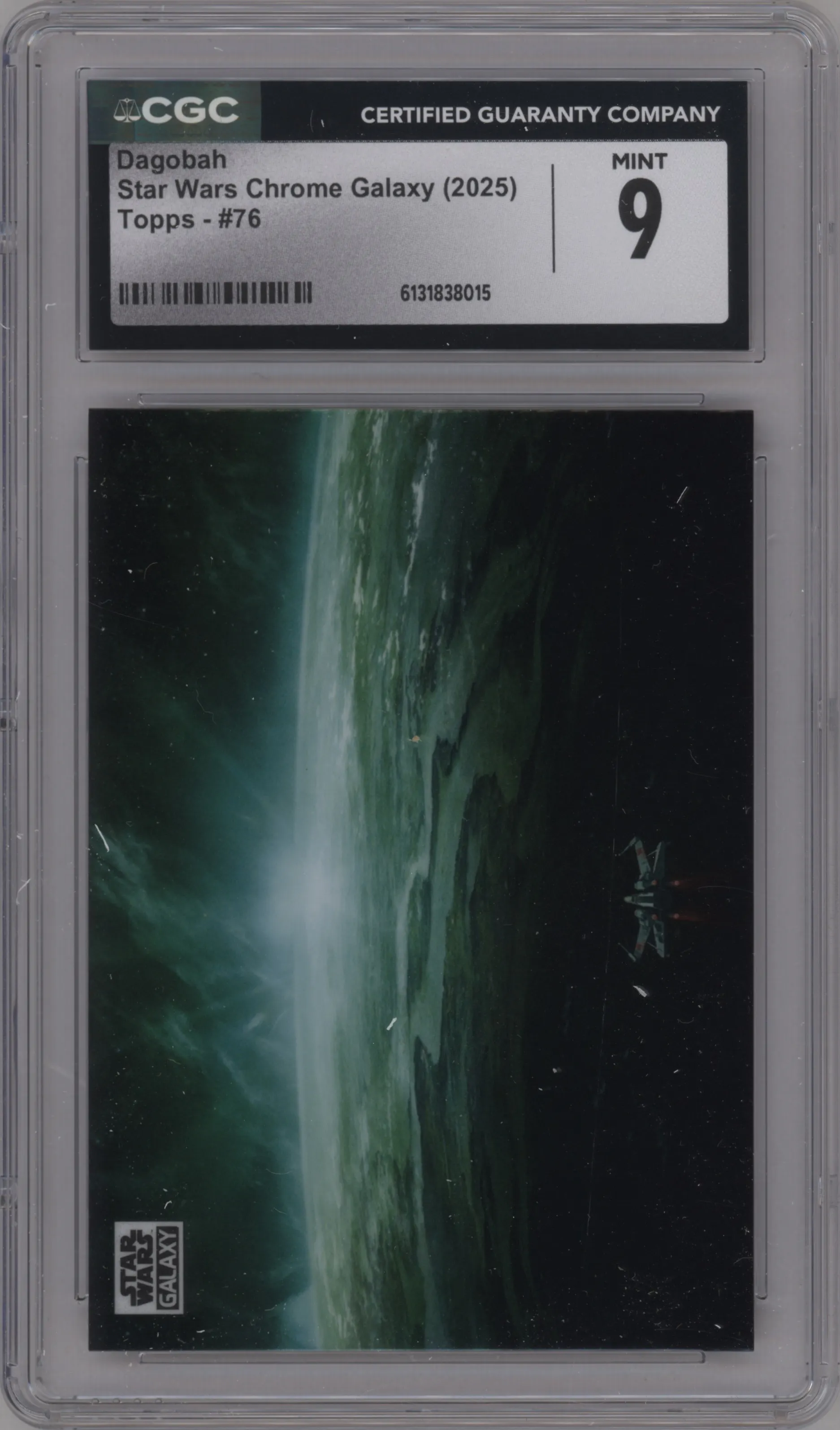 2025 Topps Chrome Star Wars Galaxy Dagobah CGC 9