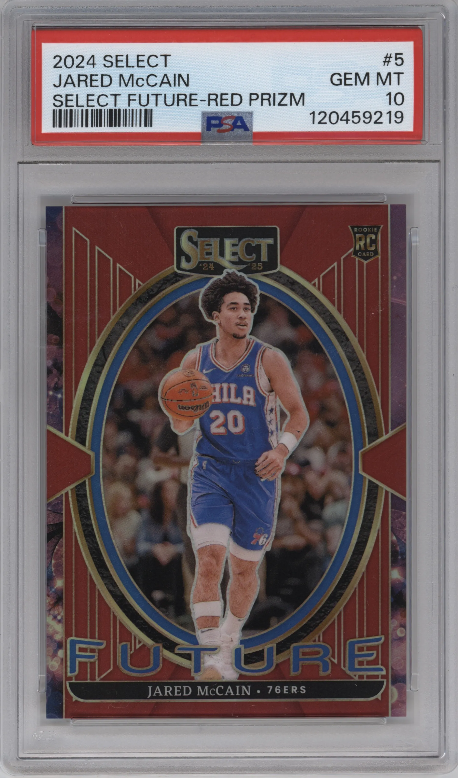 2024 Panini Select Future Jared McCain Red Prizm PSA 10