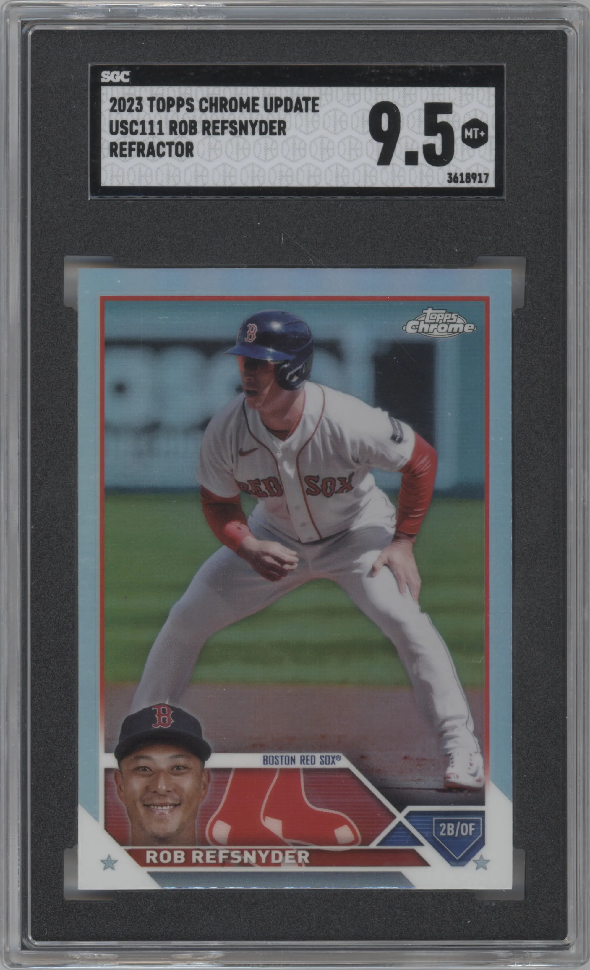 2023 Topps Chrome Update Rob Refsnyder Refractor SGC 9.5