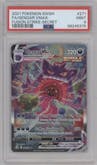 Gengar VMAX from the 2021 Pokemon SWSH set graded by PSA and given an overall grade of 9.