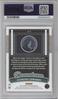 Anthony Edwards from the 2023-24 Panini One and One set graded by PSA and given an overall grade of 10.