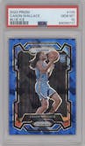 Cason Wallace from the 2023-24 Panini Prizm set featuring a Blue Ice parallel graded by PSA and given an overall grade of 10.