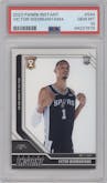 Victor Wembanyama from the 2023-24 Panini Instant NBA set graded by PSA and given an overall grade of 10.