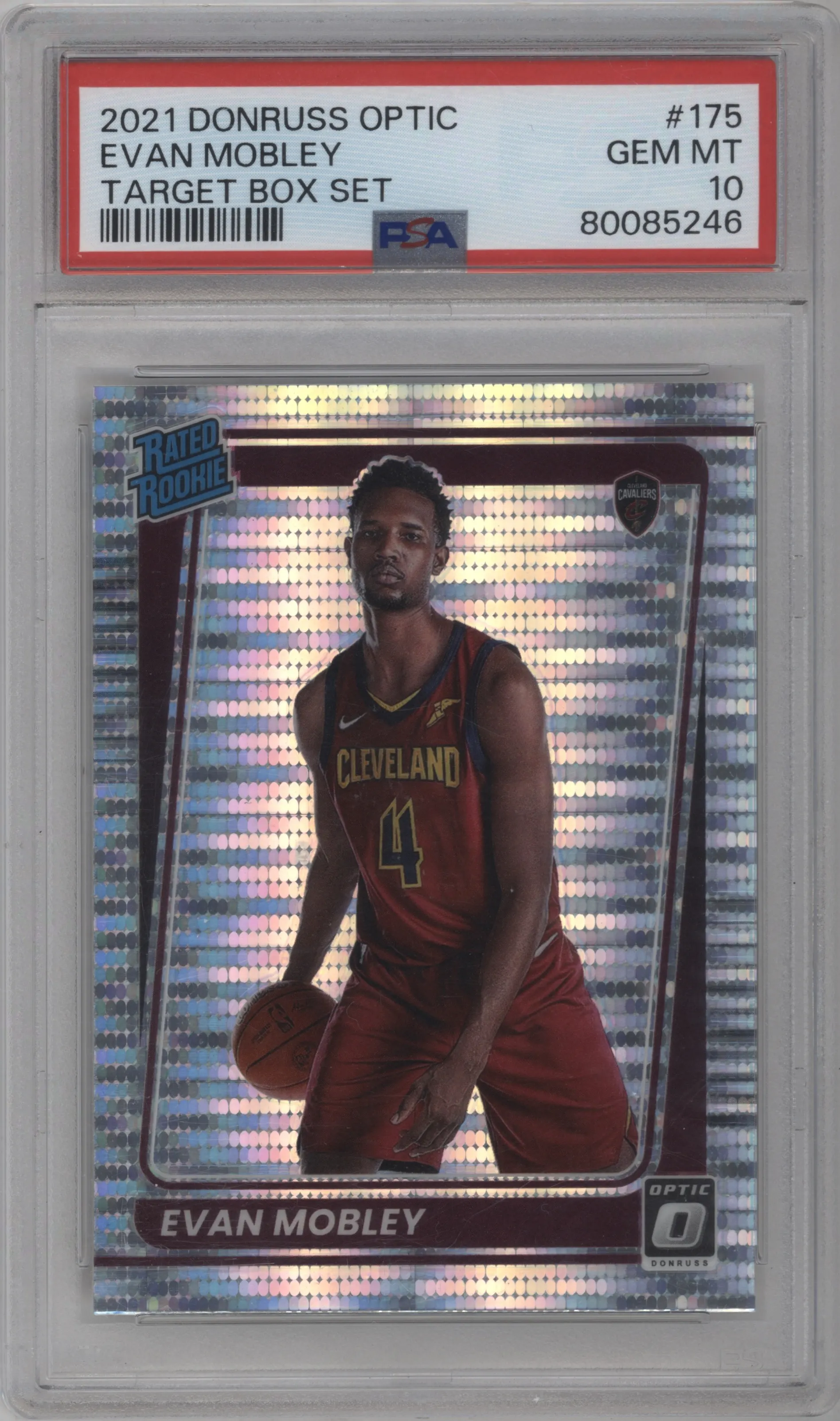 2021 Panini Donruss Optic Rated Rookie Evan Mobley Target Box Set PSA 10