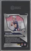 Drake Maye from the 2024 Panini Prizm set featuring a Silver Prizm parallel graded by SGC and given an overall grade of 10.