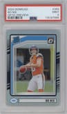 Bo Nix from the 2024 Donruss set graded by PSA and given an overall grade of 9.