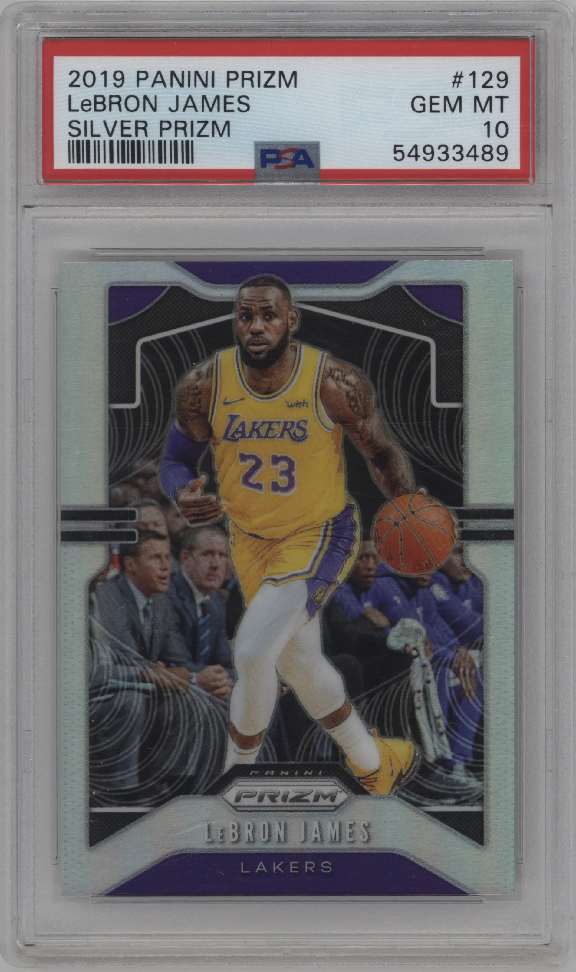 2019 Panini Prizm LeBron James Silver Prizm PSA 10