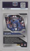 Ray Davis from the 2024 Panini Prizm set featuring a Red White Blue Prizm parallel graded by PSA and given an overall grade of 10.