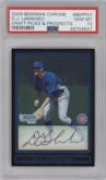 D.J. LeMahieu from the 2009 Bowman Draft Picks & Prospects set graded by PSA and given an overall grade of 10.