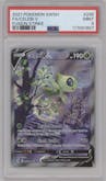 Celebi V from the 2021 Pokemon SWSH set graded by PSA and given an overall grade of 9.