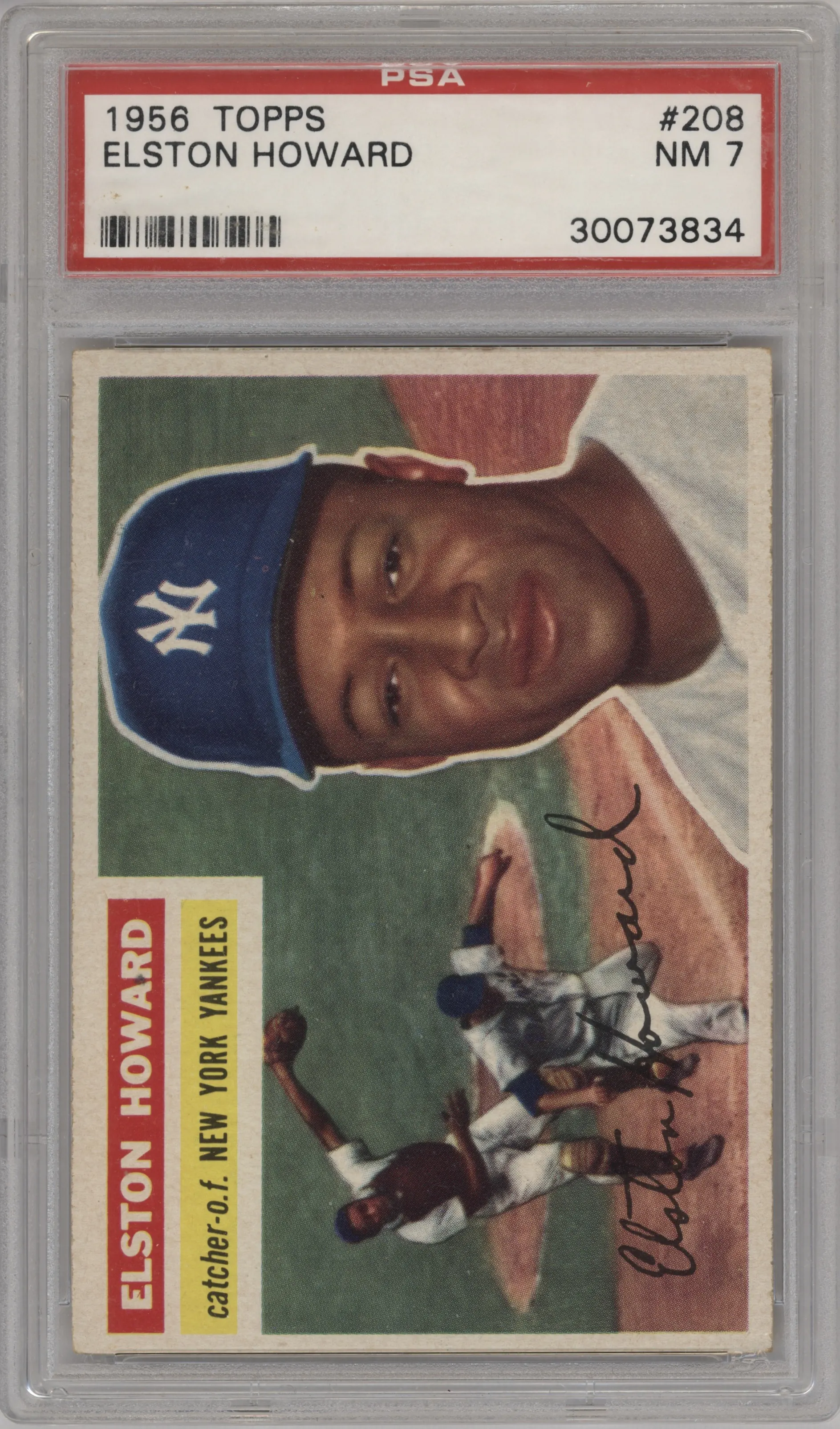 1956 Topps Elston Howard #208 PSA 7